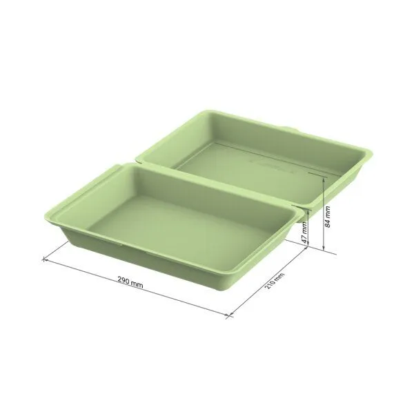 REuse REuse Menübox XL ohne Trennstege, Geselliges grün, – Produktbild 2 von 3