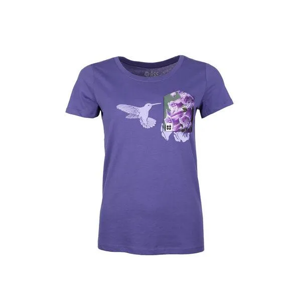 FÄDD FÄDD Damen T-Shirt Rundhals aus Bio-Baumwolle "KOLLIDEE BT", Abendflieder (lila), – Produktbild 1 von 4