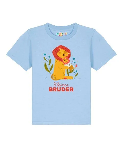watabout.kids watabout.kids T-Shirt Kinder Löwen Kleiner Bruder, Blue soul, – Produktbild 1 von 2