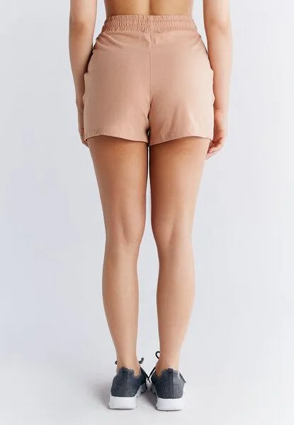 Leela Cotton Damen Pyjama Short aus 100% Bio-Baumwolle Schlafhose Leela Cotton 1440, Cafe crema, – Produktbild 2 von 4