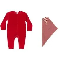 Leela Cotton Leela Cotton Overall& Dreiecktücher Set, Ziegelrot, – Produktbild 1 von 1