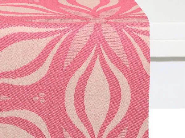Nature by Adam Nature by Adam Tischläufer aus 100% Bio-Baumwolle - Made in Germany - Retro Floret, Pink, – Produktbild 1 von 4