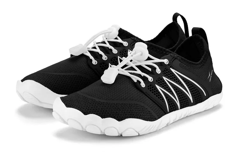 VENICE BEACH VENICE BEACH Badelatsche, Badeschuhe, Badeschlappe, Barfußschuh, leichter Slipper Aquaschuh Wasserschuh mit elastischen Bändern, schnelltrocknend VEGAN, Schwarz, – Produktbild 2 von 5