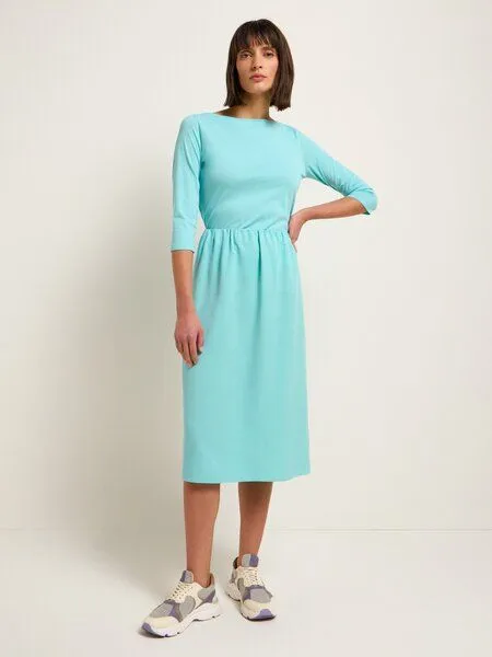 LANIUS LANIUS Midirock aus Tencel Lyocell und Leinen, Blau (aqua), – Produktbild 1 von 2