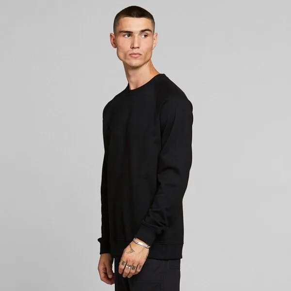 Dedicated DEDICATED Sweatshirt Malmoe Base aus Bio-Baumwolle, Schwarz (black), – Produktbild 2 von 3