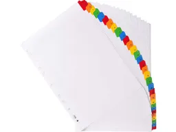 Exacompta 10 Exacompta Register, 31 Taben numerisch, 160 g/m², DIN A4, weiß – Produktbild 1 von 1