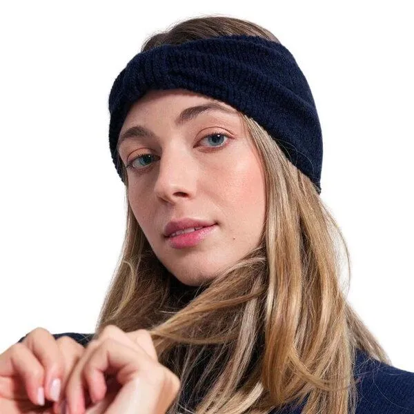 Rifò - Circular Fashion Made in Italy Rifò - Circular Fashion Made in Italy Stirnband Amelia aus recycelter Kaschmirwolle, Blau mora, – Produktbild 1 von 4