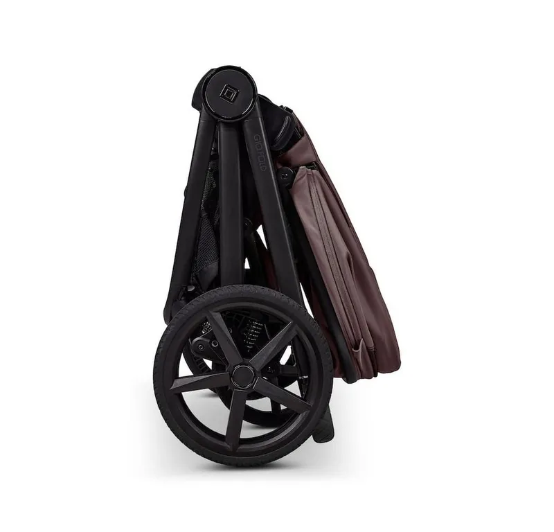 Moon Moon Kombi-Kinderwagen Gio Fold Kombikinderwagen, Gestell und Babywanne mit einem Handgriff zusammenfaltbar, Rosa, – Produktbild 5 von 5