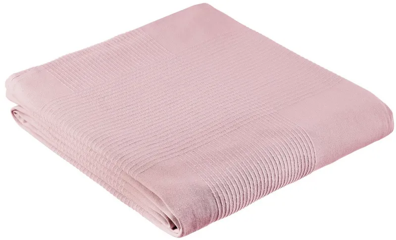 OTTO home Tagesdecke Mira, leichte Tagesdecke aus 100% Baumwolle, uni Überwurf, ohne Füllung, Rosa, – Produktbild 3 von 6
