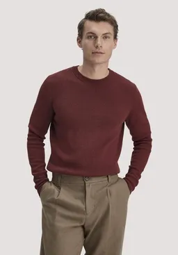 hessnatur hessnatur Milano Strick Pullover Regular aus Leinen mit Bio-Baumwolle und LENZING ECOVERO Viskose – Produktbild 1 von 1