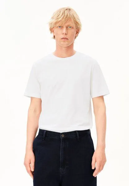 ARMEDANGELS ARMEDANGELS JAAMES Herren T-Shirt aus Bio-Baumwolle, White, – Produktbild 1 von 4