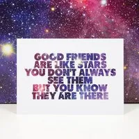 Bow & Hummingbird Bow & Hummingbird Postkarte "Good friends" – Produktbild 1 von 1