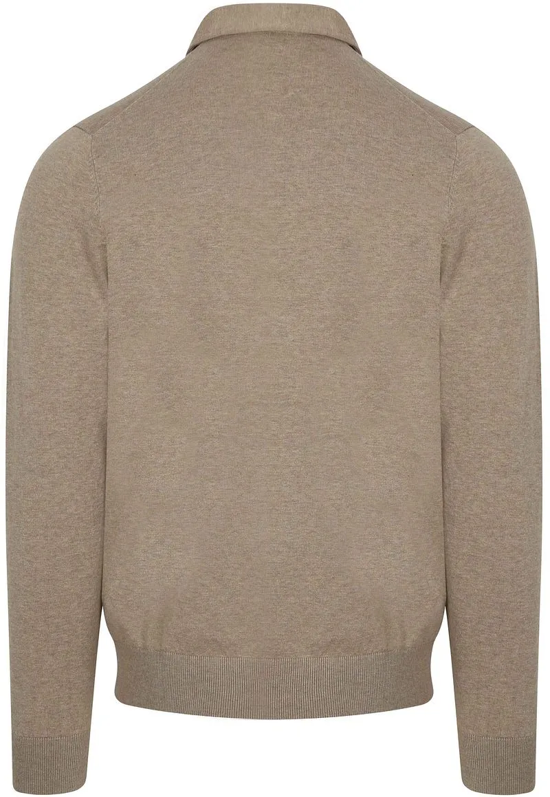 Profuomo Profuomo Longsleeve Poloshirt Luxury Basic Beige - Größe XL, Beige, – Produktbild 1 von 4
