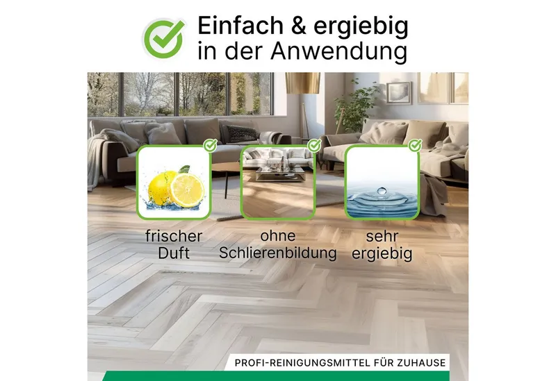 BiOHY Reinigungsmittel für Saugwischer 1 x 1 Liter Flasche Reinigungstabletten (1-St) – Produktbild 4 von 4
