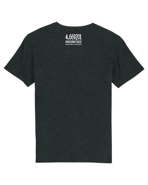 UNIPOLAR UNIPOLAR Mathematik T-Shirt | Bifurkation, Heather black denim, – Produktbild 1 von 5