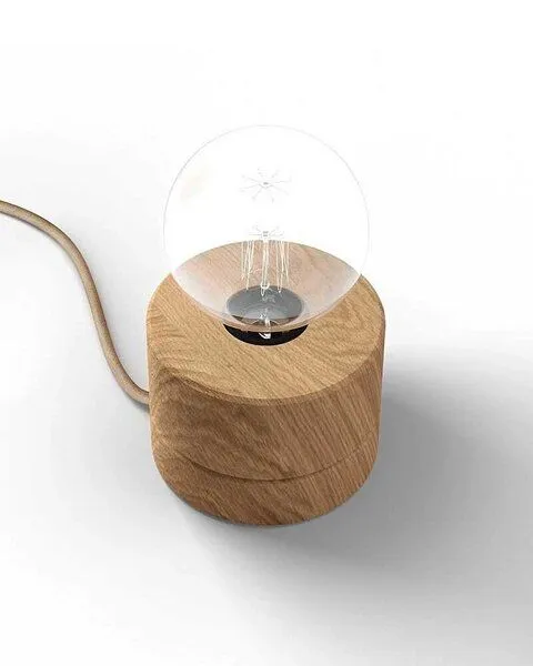 ALMUT von Wildheim ALMUT von Wildheim Tischlampe Eichenholz, Eiche natur, – Produktbild 1 von 3