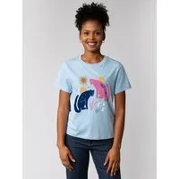 watapparel watapparel T-Shirt Frauen Love and flex, Blue soul, – Produktbild 1 von 1