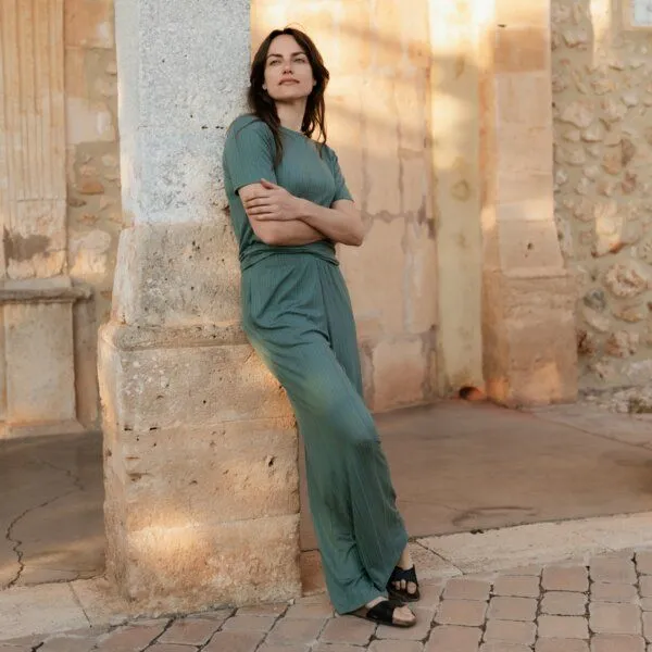 NORDLICHT NORDLICHT Hose Lucy aus Tencel, Grün, – Produktbild 1 von 4