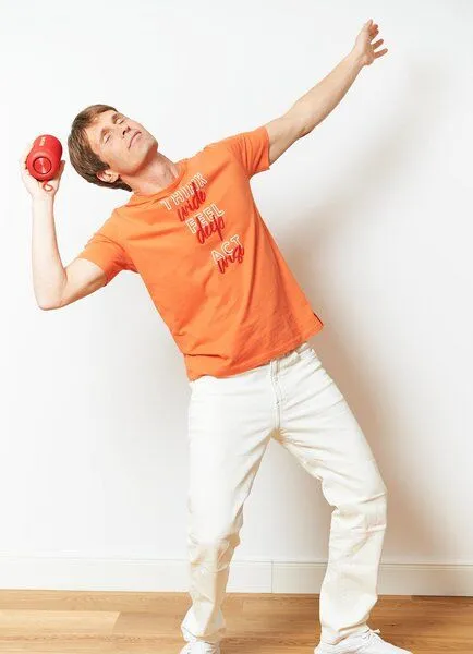 SPARKLES OF LIGHT SPARKLES OF LIGHT Yoga Shirt | THINK FEEL ACT, Rot-orange (orange), – Produktbild 1 von 3