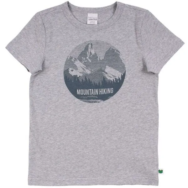 Fred's World by Green Cotton Fred's World by Green Cotton Streifen-T-Shirt Mountain, Grau-meliert, – Produktbild 1 von 2