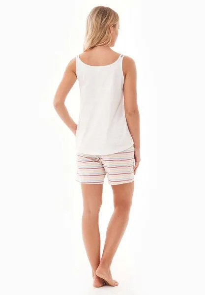 ORGANICATION ORGANICATION ALEEXA | Shorts Pyjama-Set aus Bio-Baumwolle, Off white, – Produktbild 3 von 4