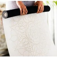 DIYogi DIYogi Professionelle Yogamatte – Rutschfest, Naturkautschuk, Hautfreundlich & Öko-zertifiziert, Weißes mandala, – Produktbild 1 von 1