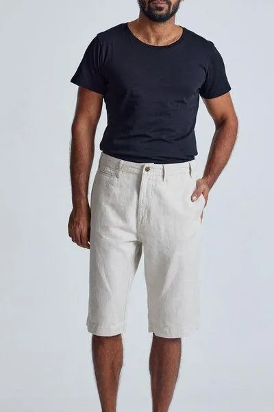 Flax and Loom Flax and Loom Leinen Shorts Modell: Bird, Natural (weiss), – Produktbild 4 von 6
