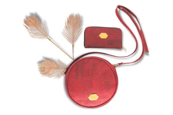 MATES OF NATURE Mates of Nature Set Tasche Circle Bag + Portemonnaie aus Kork, Natural, – Produktbild 2 von 4