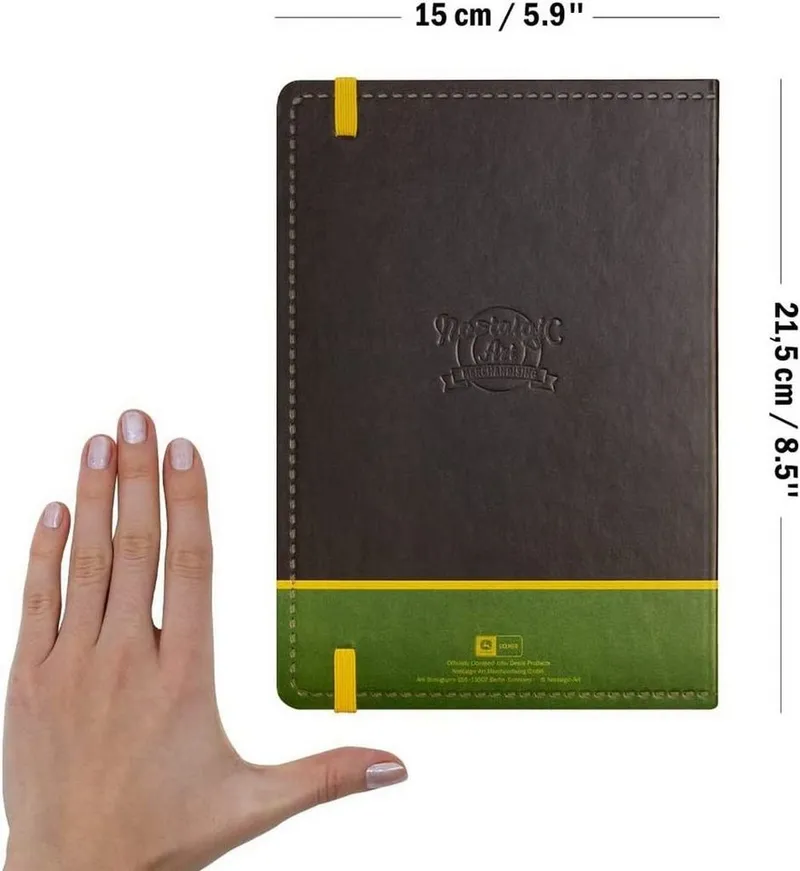 Nostalgic-Art Notizbuch Notizbuch - John Deere - Farm Equipment Logo Black – Produktbild 3 von 5