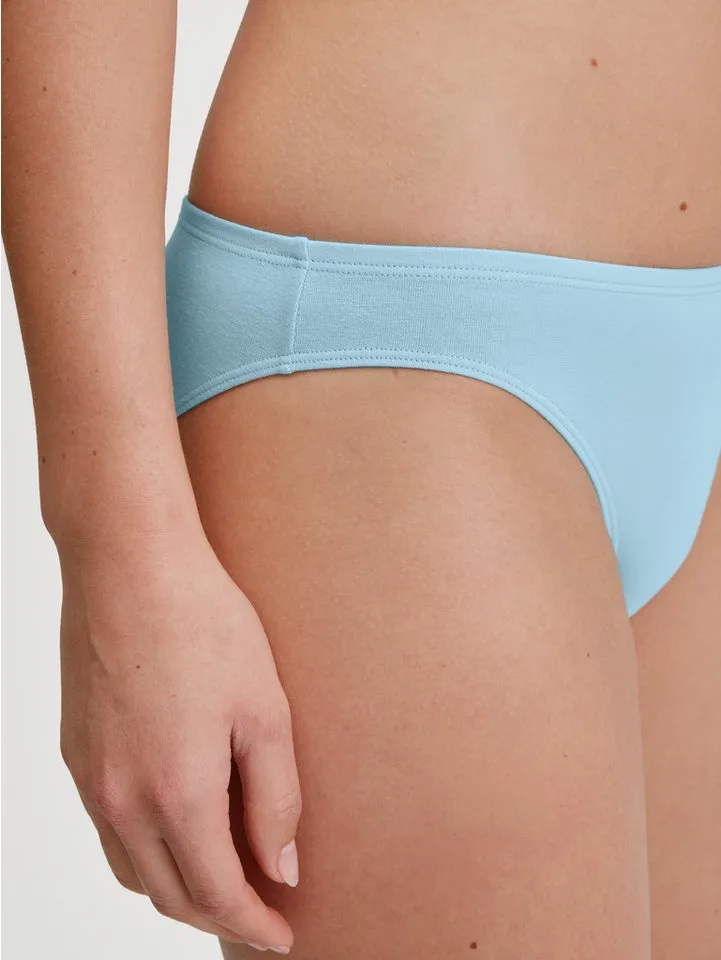 CALIDA CALIDA Hüftslip Essential Cotton atmungsaktiv, weich, Cotton-Mix, elastisch, Low-Cut, Blau, – Produktbild 4 von 5