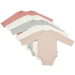 Biorganic Biorganic 5er-Pack Baby Body Unisex Langarm, GOTS-zertifiziert – Produktbild 1 von 1