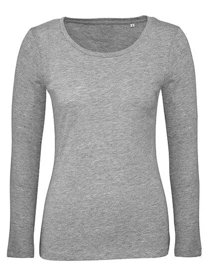 B&C Collection B&C Collection Inspire Langarm T-Shirt Damen, Sport grey (heather), – Produktbild 2 von 3