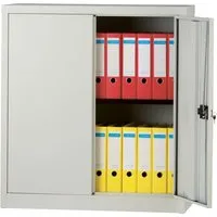 Bisley Flügeltürensch. "UNIVERSAL" 2OH, Breite 91,4 cm lichtgrau – Produktbild 1 von 1