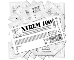 Kondomotheke Kondome XTREM (gerippt-genoppte Kondome, für intensive Höhepunkte) Beutel mit, 100 St., Orgasmus-Kondome -, die preiswerten Kondome zum Super-Sparpreis – Produktbild 1 von 1