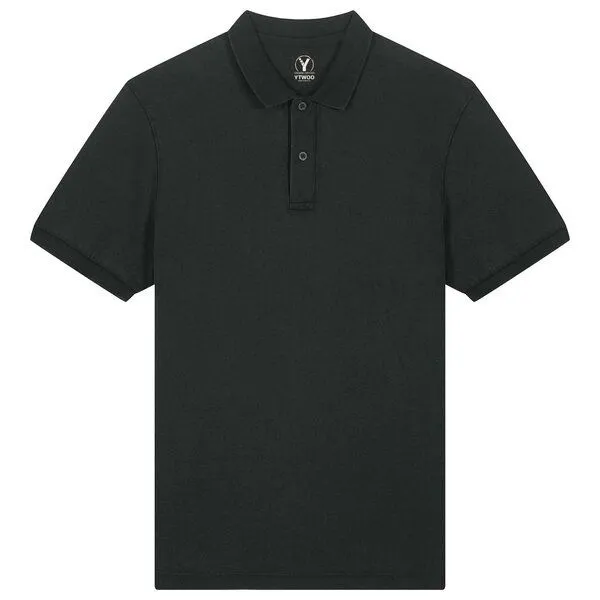 YTWOO YTWOO Nachhaltiges Unisex-Poloshirt im Vintage-Look – Mid-Light, Hydro, – Produktbild 1 von 3