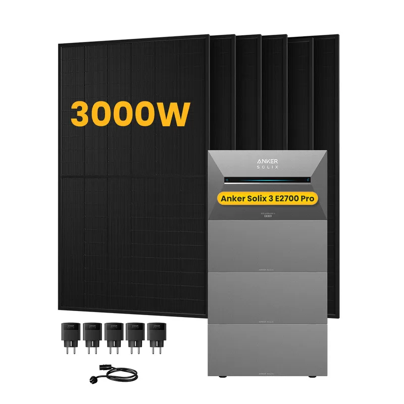 Anker Anker SOLIX Solarbank 3 E2700 Pro, mit 6 x 500 Bifaziale Solarmodule, by Powerness - 10.8kWh / 5 x Smart Plug / Selbstabholung – Produktbild 1 von 1