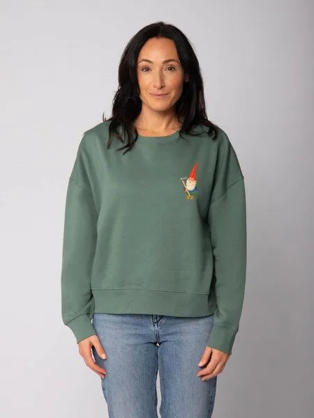 watapparel watapparel Sweatshirt Frauen Gartenzwerg, Green bay, – Produktbild 2 von 2
