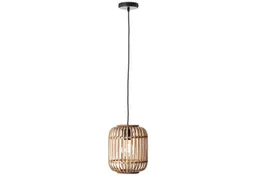 Brilliant Brilliant Pendelleuchte Woodrow, ohne Leuchtmittel, Bambus Lampe im Boho Stil, 130 x 21 cm, E27 – Produktbild 1 von 1
