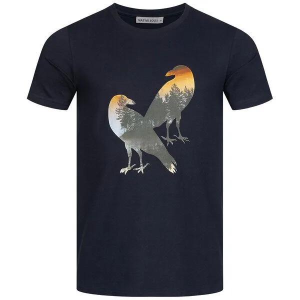 NATIVE SOULS Native Souls T-Shirt Herren - Two Crows, Navy, – Produktbild 1 von 1