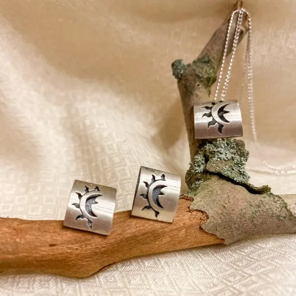 pakilia pakilia Silber Ohrringe Sonne Fair-Trade und handmade – Produktbild 2 von 4
