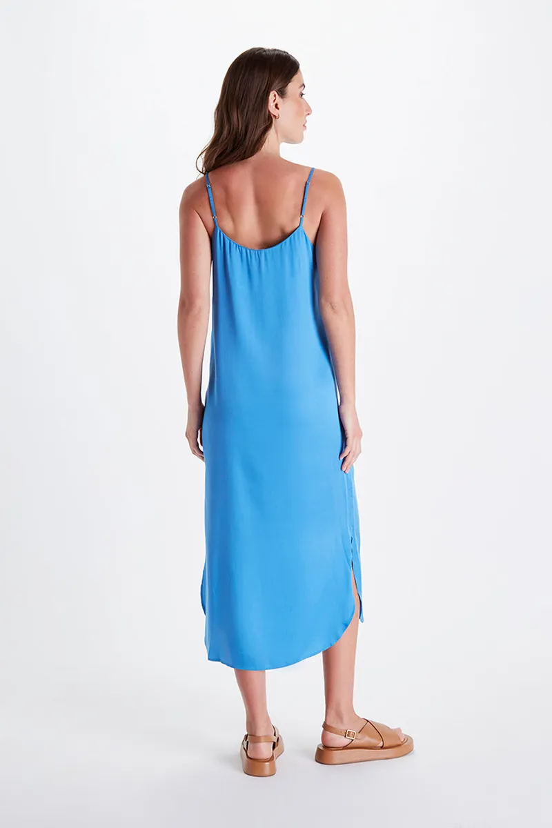 Neu Nomads Neu Nomads Damen vegan Kleid Easy Slip Azure, Blau, – Produktbild 1 von 2