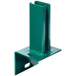 Alberts ALBERTS Pfostenträger für Zaunpf.Doppelstab-Gittermatten/L-Steine, grün, z.Aufschr.f.60x40mm – Produktbild 1 von 1