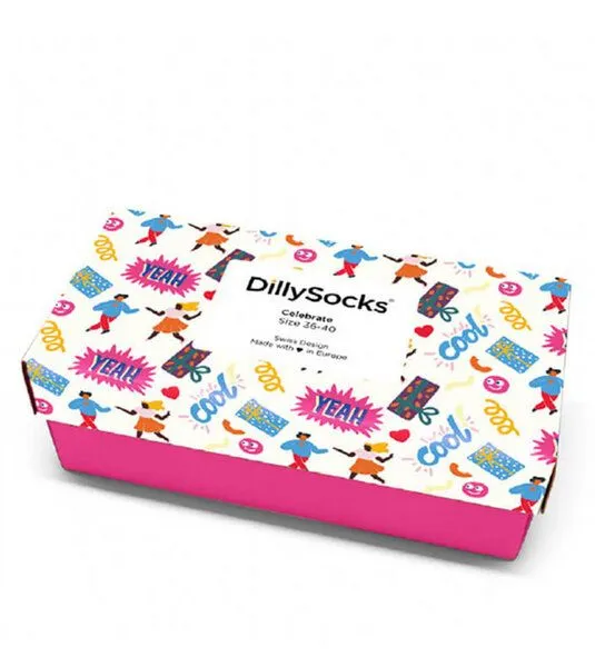 DillySocks Socken Geschenkbox, DillySocks aus Biobaumwoll-Mix – Produktbild 1 von 4