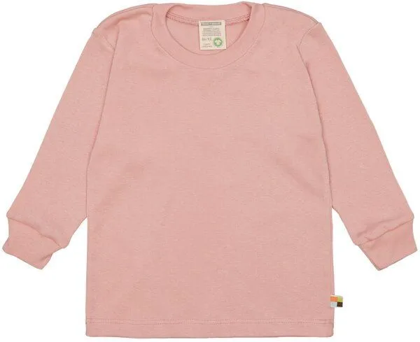 loud + proud loud + proud Babys & Kinder Schlafanzug, Pyjama Uni aus Feinripp, GOTS-zertifiziert, Powder/rosa, – Produktbild 3 von 4