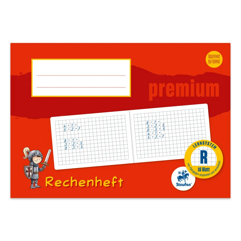 Staufen Staufen Rechenlernheft Premium DIN A5 quer Lineatur R – Produktbild 1 von 2