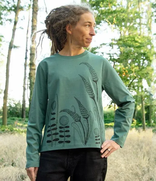 Cmig Cmig Waldwiese Langarmshirt in green bay – Produktbild 2 von 4