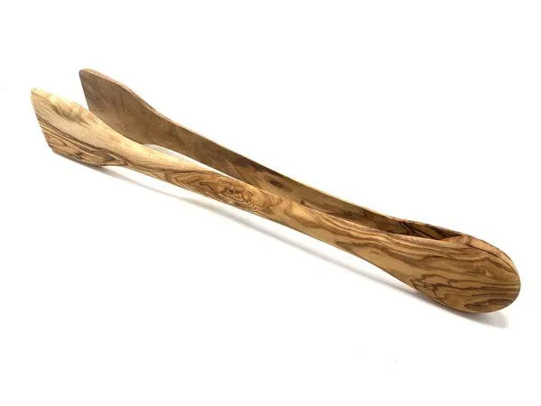 Olivenholz erleben Olivenholz erleben Grillzange aus Olivenholz, 36 cm lang – Produktbild 2 von 7