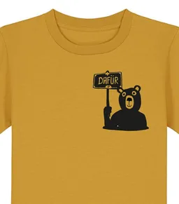 päfjes päfjes Der Bär ist DAFÜR! Du auch? - Kinder T-Shirt aus Bio Baumwolle Fair - Siebdruck – Produktbild 1 von 1