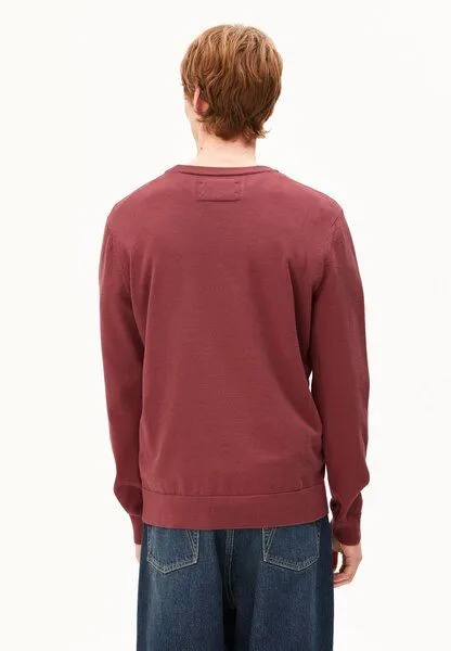 ARMEDANGELS ARMEDANGELS LOUKAA Herren Pullover aus Bio-Baumwolle, Velvet ember, – Produktbild 2 von 4