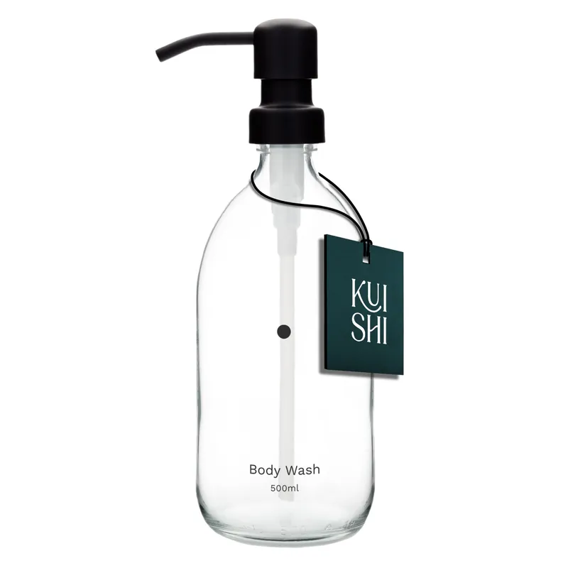 Minimalistischer transparenter Seifenspender – Produktbild 2 von 3